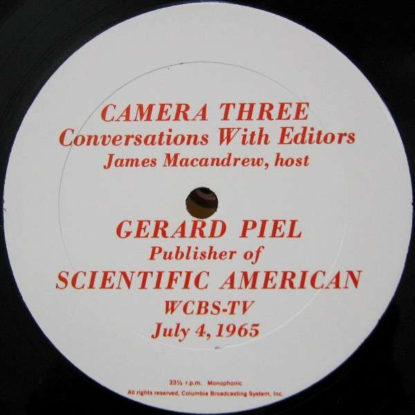 Camera Three Presents Conversations With Editors - Macandrew, James / Gerard Piel