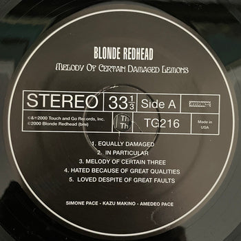 Melody Of Certain Damaged Lemons - Blonde Redhead