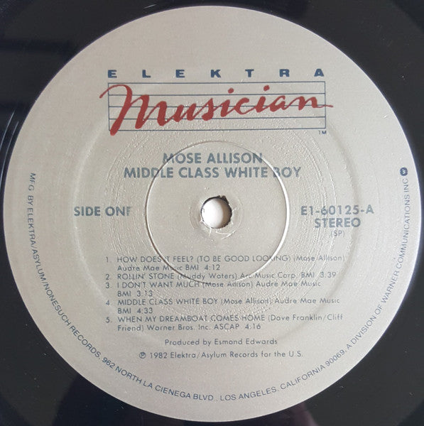 Middle Class White Boy - Allison, Mose