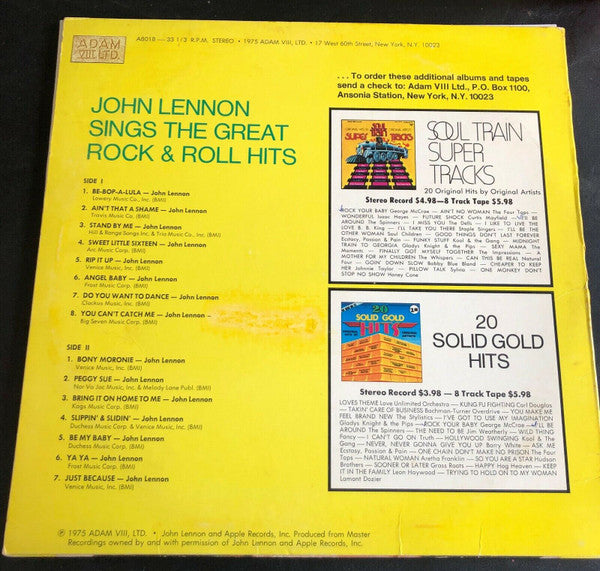 Roots : Sings The Great Rock & Roll Hits - Lennon, John
