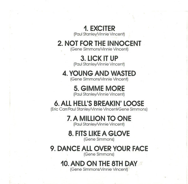 Lick It Up - Kiss