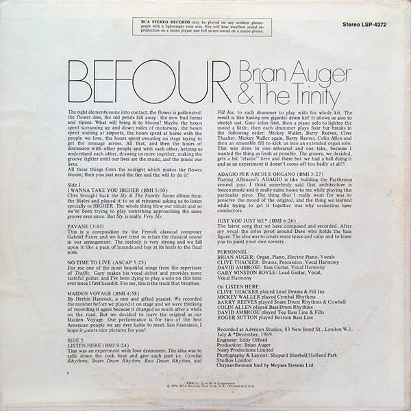 Befour - Auger, Brian & The Trinity