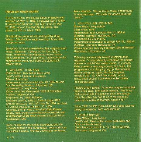 Pet Sounds - Stereo & Mono - Beach Boys