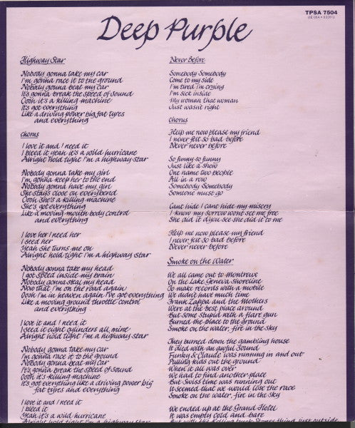 Machine Head - Deep Purple