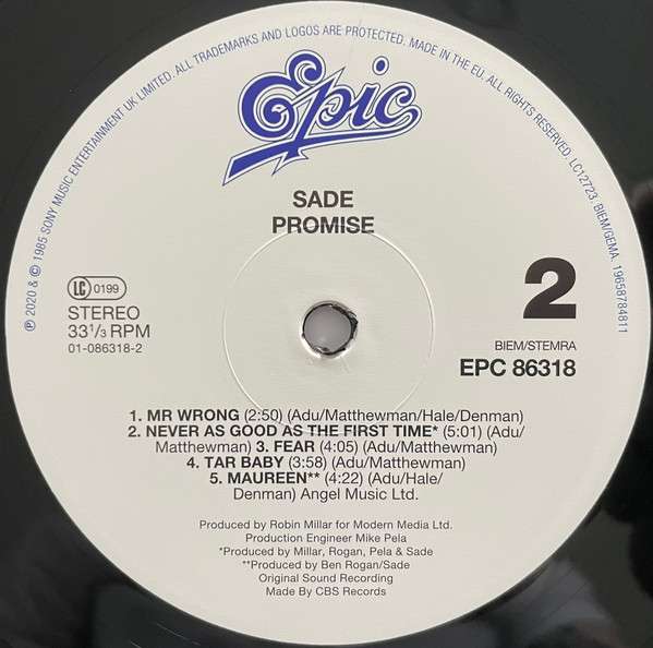 Promise [LP] - Sade