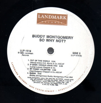 So Why Not? - Montgomery, Buddy