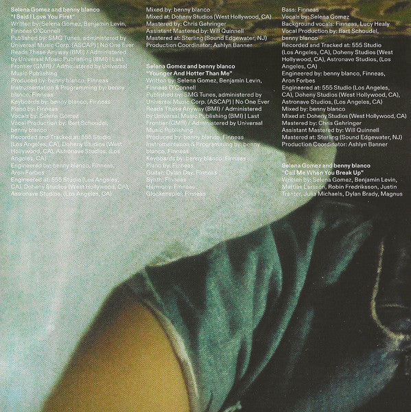 I Said I Love You First - Gomez, Selena & benny blanco