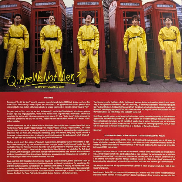 Q: Are We Not Men? A: We Are Devo! - Devo