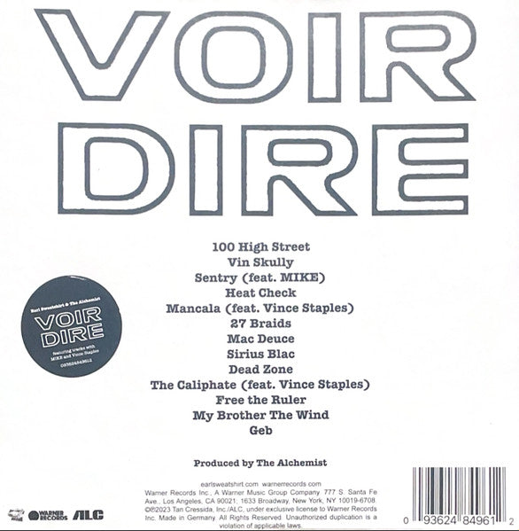 Voir Dire - Earl Sweatshirt & The Alchemist