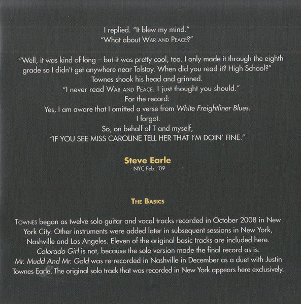 Townes - Earle, Steve