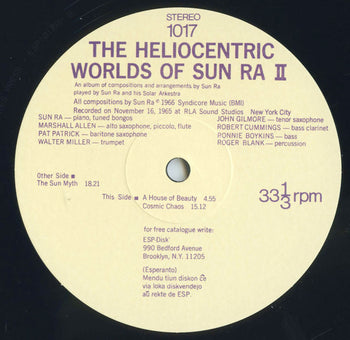 The Heliocentric Worlds Of Sun Ra, Vol. 2 - Sun Ra