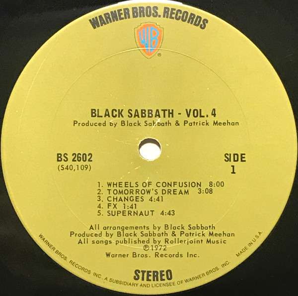 Black Sabbath Vol 4 - Black Sabbath