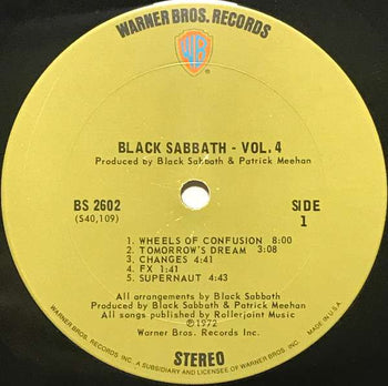 Black Sabbath Vol 4 - Black Sabbath