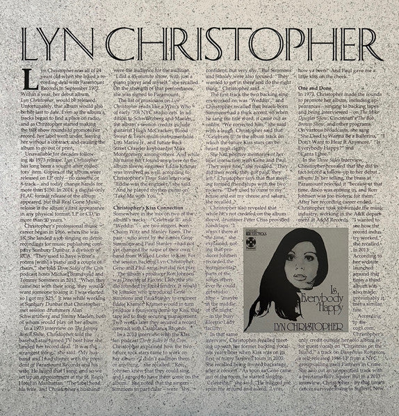 Lyn Christopher - Christopher, Lyn