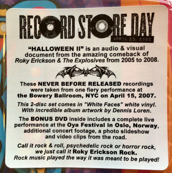 Halloween Ii: Live 2007 - Erickson, Roky & The Explosives