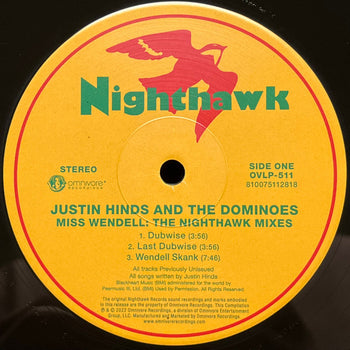 Miss Wendell And The Book Of History: The Nighthaw - Hinds, Justin And The Dominoes