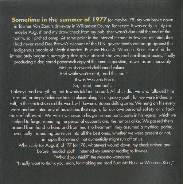 Townes - Earle, Steve