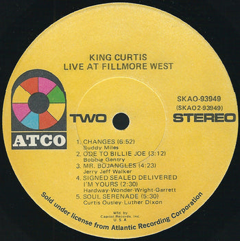 Live At Fillmore West - Curtis, King