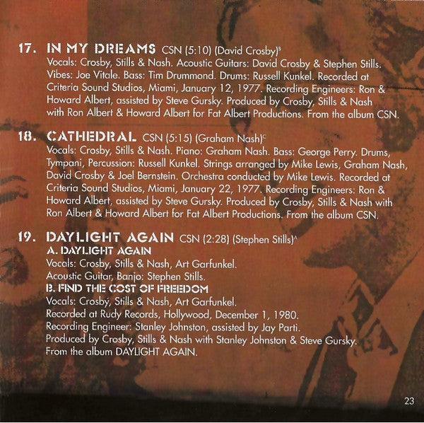 Greatest Hits - Crosby Stills & Nash