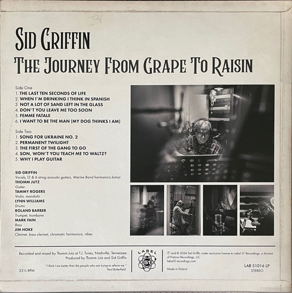 The Journey From Grape To Raisin - Griffin, Sid