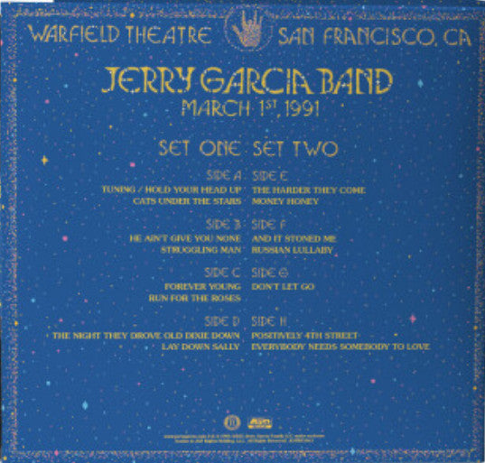 Live At The Warfield: March 1st, 1991 - Garcia, Jerry