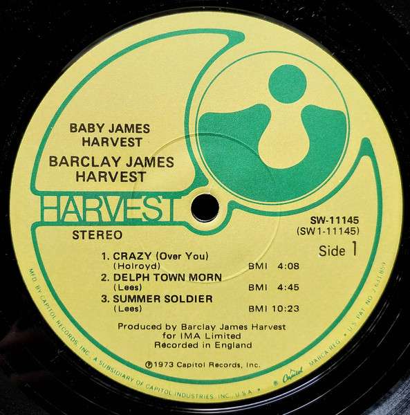 Baby James Harvest - Barclay James Harvest