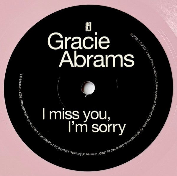 I Miss You, I'm Sorry / I Love You, I'm Sorry - Gracie Abrams