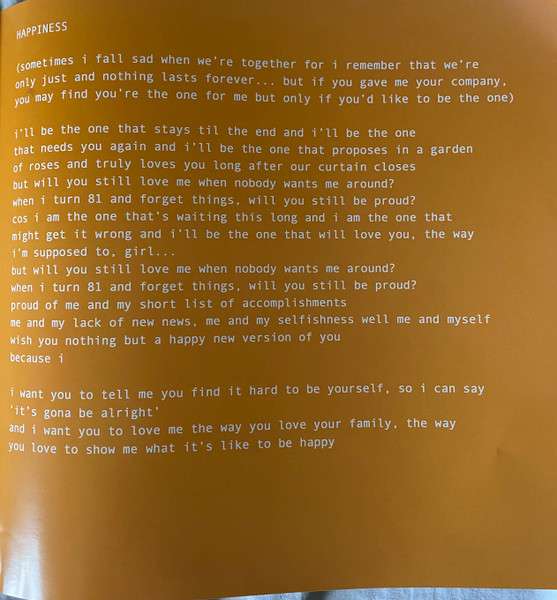 Apricot Princess - Rex Orange County