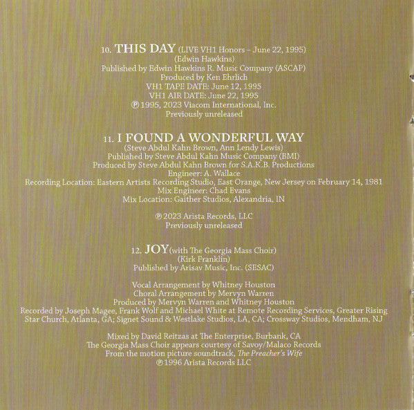 I Go To The Rock - Houston, Whitney
