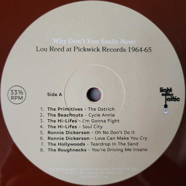Why Don't You Smile Now: Lou Reed at Pickwick Reco - Various / Reed, Lou