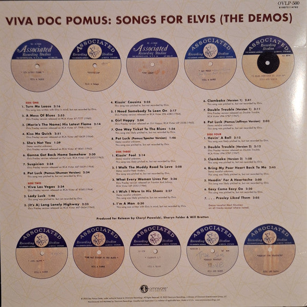 Viva Doc Pomus: Songs For Elvis (The Demos) - Pomus, Doc