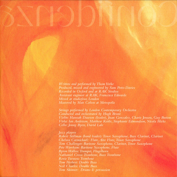Confidenza (Original Soundtrack) - Yorke, Thom