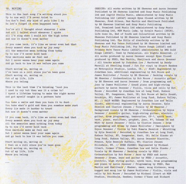 Subtract - Sheeran, Ed