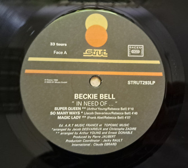 In Need Of... - Bell, Beckie