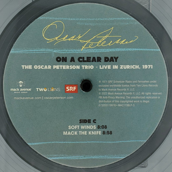 On A Clear Day: Live In Zurich, 1971 - Peterson, Oscar Trio
