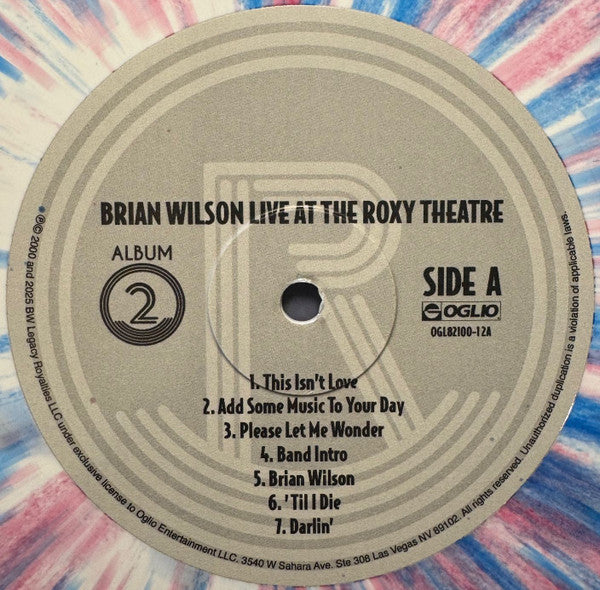 Live at the Roxy Theatre - Wilson, Brian