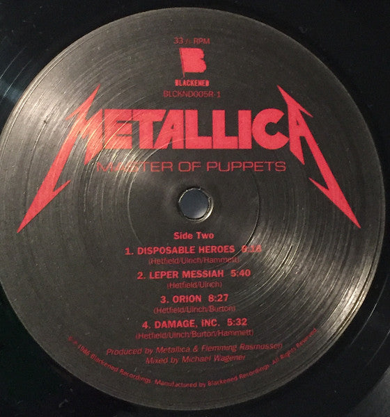Master Of Puppets - Metallica