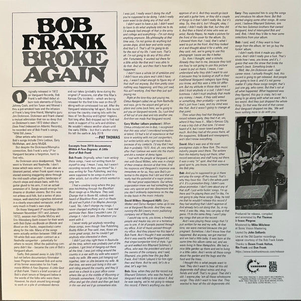 Broke Again--The Unreleased Recordings - Frank, Bob
