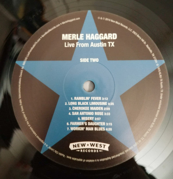 Live From Austin, Tx '78 - Haggard, Merle