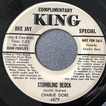 Dark As A Dungeon / Stumbling Block - Gore, Charlie