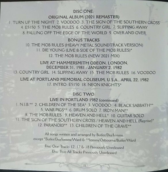 Mob Rules - Black Sabbath