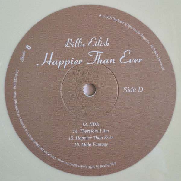 Happier Than Ever - Eilish, Billie