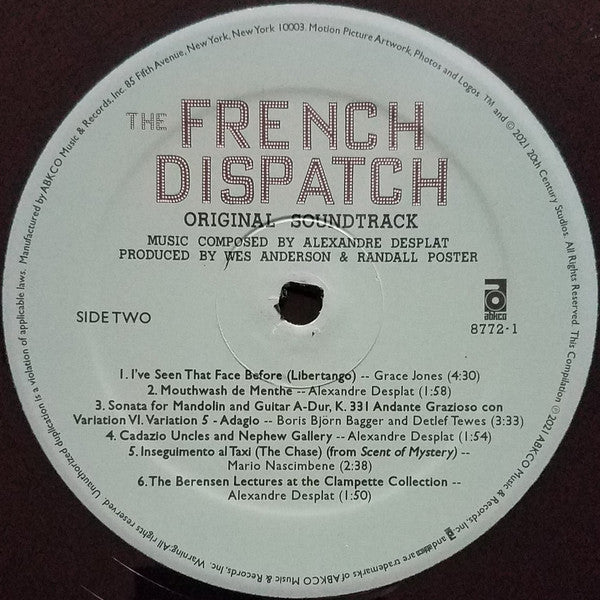 The French Dispatch (Original Soundtrack) - Various Artists