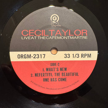 Live At The Cafe Montmartre - Taylor, Cecil