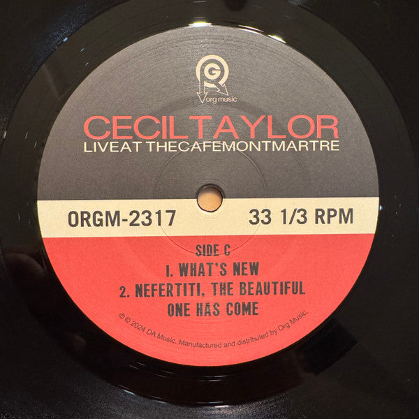 Live At The Cafe Montmartre - Taylor, Cecil