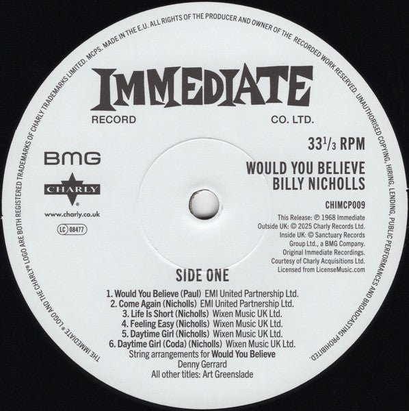 Would You Believe - Nicholls, Billy