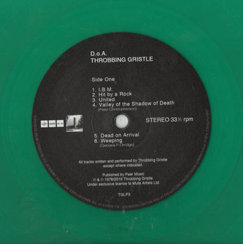 D.O.A.: The Third And Final Report Of Throbbing Gr - Throbbing Gristle