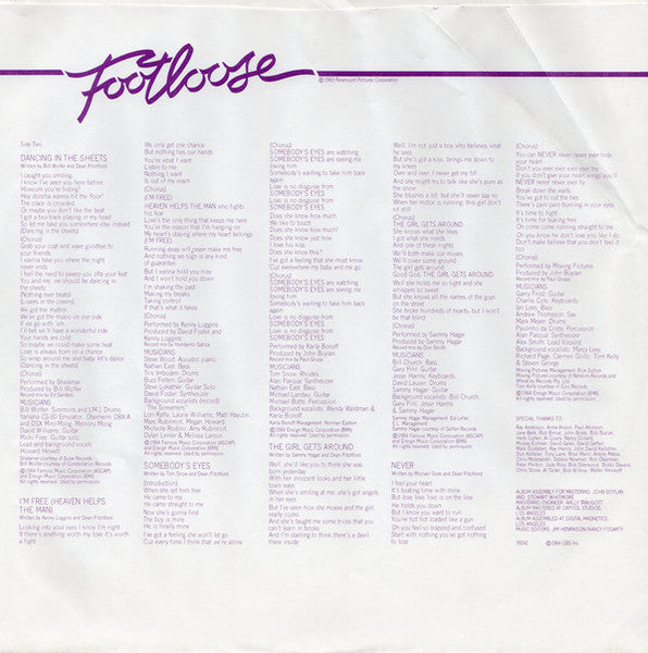 Footloose (Original Motion Picture Soundtrack) - Various