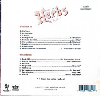 Metal Fingers Presents: Special Herbs Vol. 1 & 2 - MF DOOM