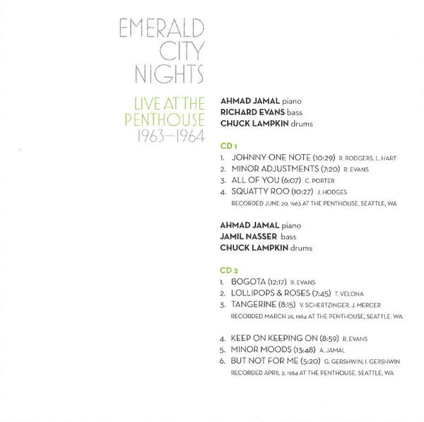 Emerald City Nights: Live At The Penthouse 1963-19 - Jamal, Ahmad